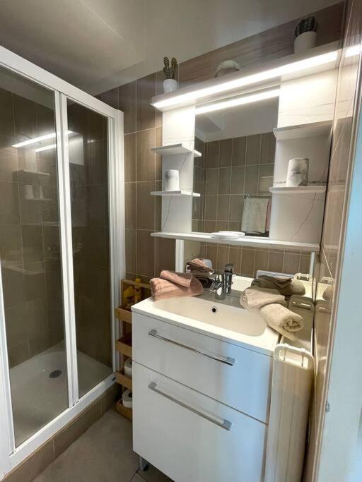 Studio Port Marina - Parking Prive, Climatise Au Ducal Villeneuve-Loubet Buitenkant foto
