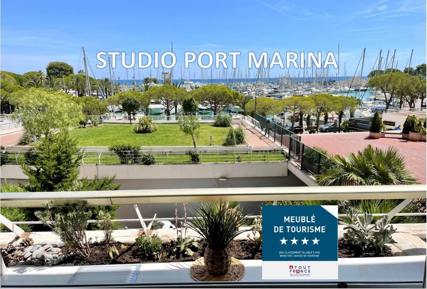 Studio Port Marina - Parking Prive, Climatise Au Ducal Villeneuve-Loubet Buitenkant foto